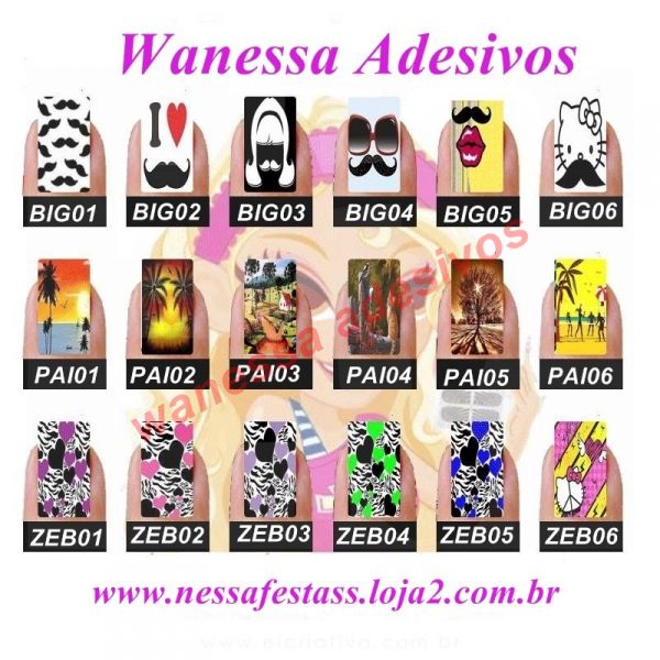 Adesivos da Nessinha